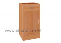 Тумба офисная приставная, 1 ящик+дверь