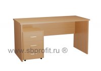 Стол письменный с выкатной тумбой