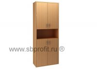 Шкаф для бумаг широкий высокий комбинированный