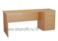 Стол эргономичный с приставной тумбой