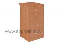 Тумба офисная приставная, 4 ящика