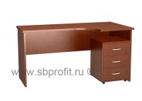 Стол эргономичный с выкатной тумбой