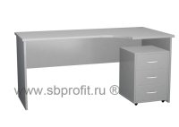 Стол эргономичный удлиненный с выкатной тумбой