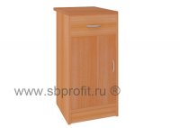 Тумба офисная приставная, 1 ящик+ниша с топом