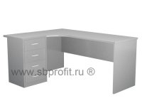Стол эргономичный удлиненный с приставной тумбой