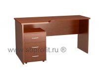 Стол эргономичный с выкатной тумбой