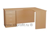 Стол угловой с приставной тумбой