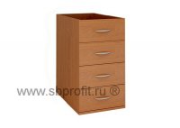Тумба офисная приставная узкая без крышки
