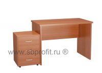 Стол письменный с выкатной тумбой