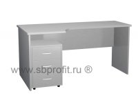 Стол эргономичный удлиненный с выкатной тумбой