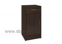 Тумба офисная приставная, 1 ящик+дверь