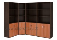 Компоновка угловая из шкафов для бумаг