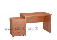 Стол короткий с выкатной тумбой