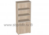 Стеллаж широкий высокий полуоткрытый