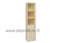 Шкаф для бумаг узкий высокий полуоткр