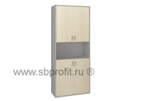 Шкаф для бумаг широкий высокий комбинированный