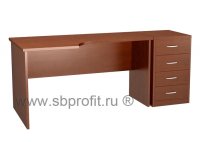 Стол эргономичный с приставной тумбой
