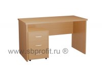 Стол письменный с выкатной тумбой