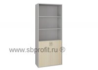 Шкаф для бумаг широкий высокий полуоткрытый