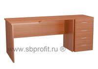 Стол эргономичный с приставной тумбой