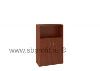 Шкаф для бумаг широкий средний комбинированный