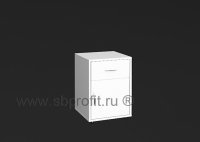 Тумба офисная подкатная, 1 ящик+дверь