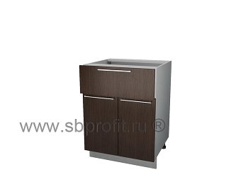 Стол с 1 ящиком и 2 дверьми 60