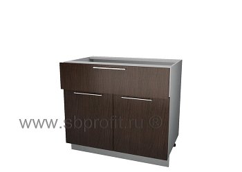 Стол с 1 ящиком и 2 дверьми 90