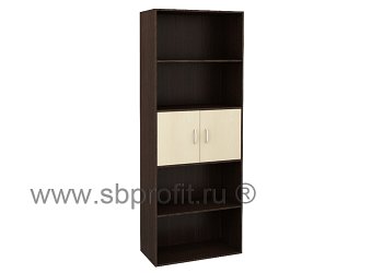 Шкаф для бумаг широкий высокий полуоткрытый