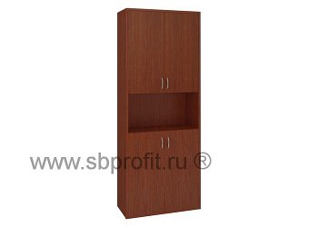 Шкаф для бумаг широкий высокий комбинированный