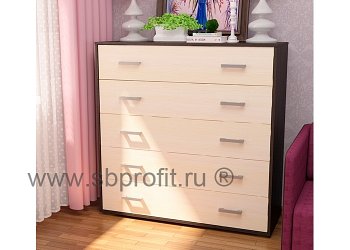Комод широкий 5 ящиков