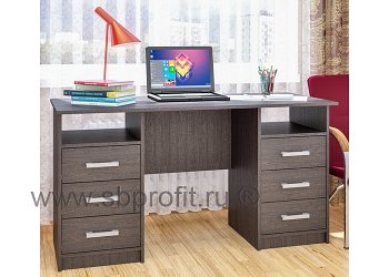 Стол письменный двухтумбовый с ящиками