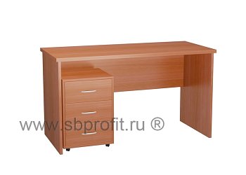 Стол письменный с выкатной тумбой