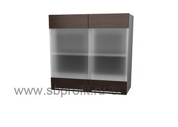 Шкаф витрина двухдверный 75