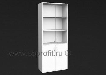 Шкаф для бумаг широкий высокий стекло