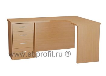 Стол угловой с приставной тумбой