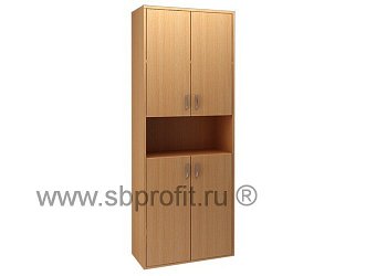 Шкаф для бумаг широкий высокий комбинированный
