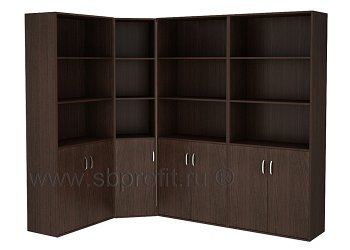 Компоновка угловая из шкафов для бумаг