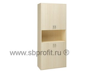 Шкаф для бумаг широкий высокий комбинированный