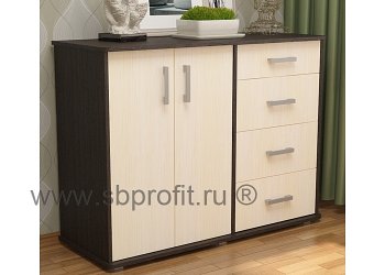Комод  4 ящика + дверцы