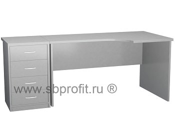 Стол эргономичный с приставной тумбой