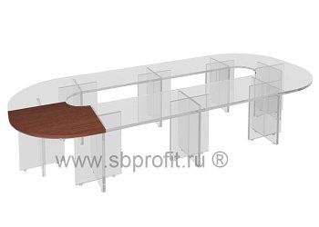 Столешница модульного стола полукр