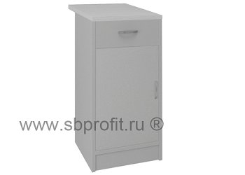 Тумба офисная приставная, 1 ящик+ниша с топом