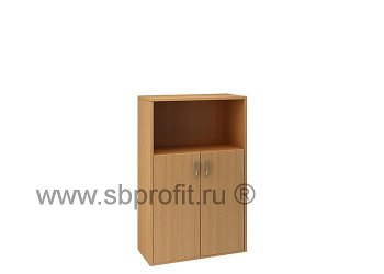 Шкаф для бумаг широкий средний комбинированный