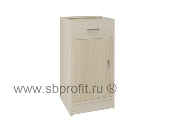 Тумба офисная приставная, 1 ящик+дверь