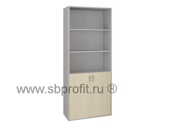 Шкаф для бумаг широкий высокий полуоткрытый