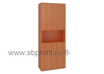 Шкаф для бумаг широкий высокий комбинированный