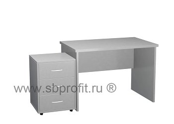 Стол короткий с выкатной тумбой