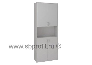 Шкаф для бумаг широкий высокий комбинированный
