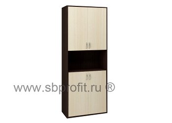Шкаф для бумаг широкий высокий комб